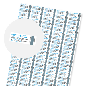 Indicadores de control de esterilización MicroSTOP – 100 uds/hoja