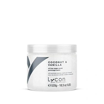 EXFOLIANTE CORPORAL DE AZÚCAR  "COCO Y VAINILLA" SIN ACEITE (520 G)