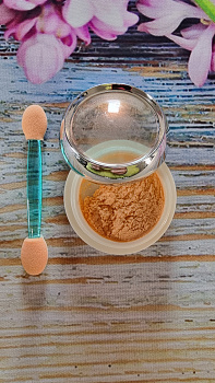 Polvo para decorar uñas, color melocotón