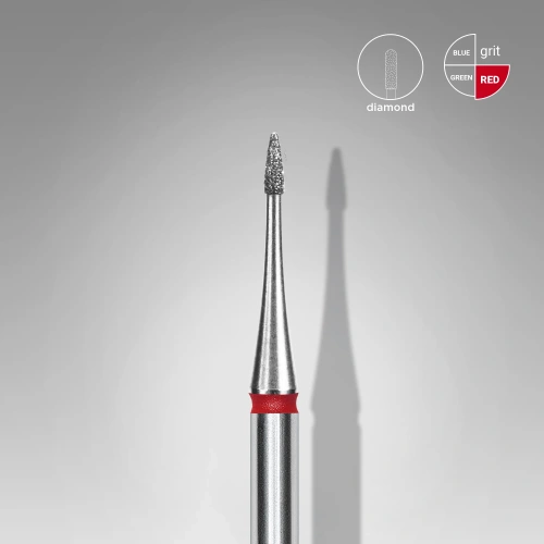 Fresas diamond llama mini, roja, 1 mm / 3 mm