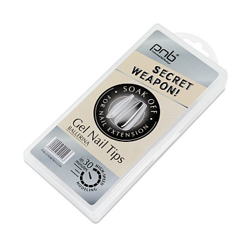 PNB Tips de gel Soak off - Almond, 240 un/ pack