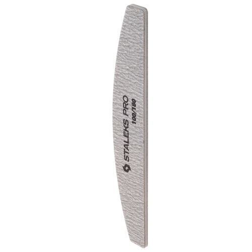 Lima mineral curva para uñas STALEKS PRO 100/180 grit (5 pz), paquete