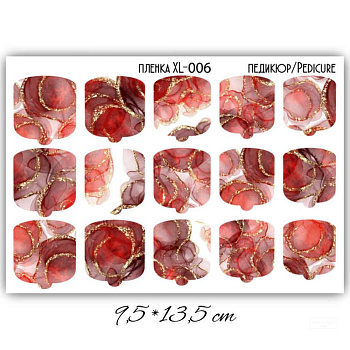 Pegatinas para uñas de PEDICURA Nail wrap (dedos gordos de los pies) 1