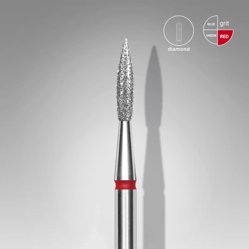 Fresas diamond llama, roja 2,3 mm / 8 mm