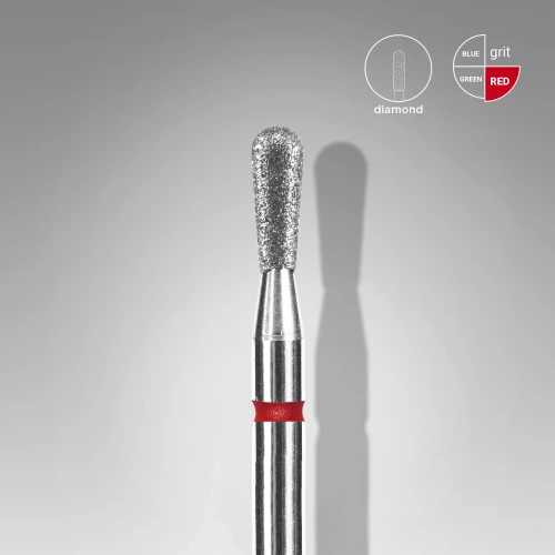 Fresas diamond cerilla, roja, 2,3 mm / 5 mm