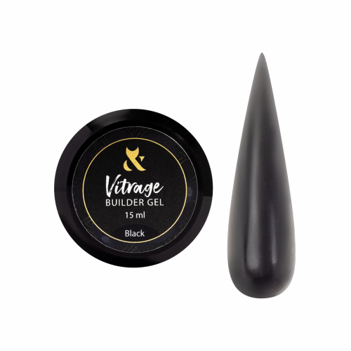 Builder gel VITRAGE BLACK, 15 ml