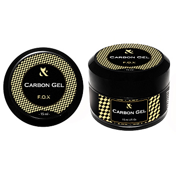 F.O.X Carbon Gel — gel constructor con fibras de vidrio para uñas (transparente)