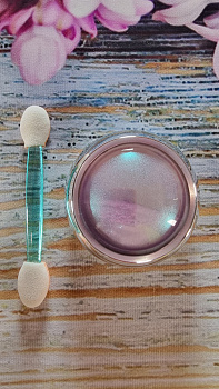 Polvo para decorar uñas, color morado claro