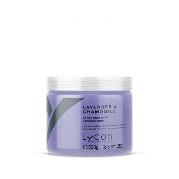 EXFOLIANTE DE AZÚCAR DE LAVANDA Y MANZANILLA (520G)