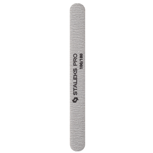 Lima mineral recta para uñas STALEKS PRO 100/180 grit (5 pz), paquete